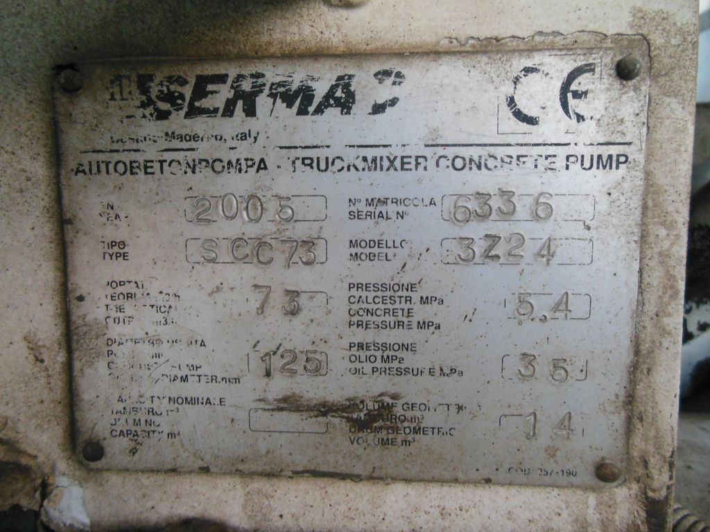 Concrete pump truck MAN TGA 35.410, 8X4, MIX + PUMPE 24M: picture 15