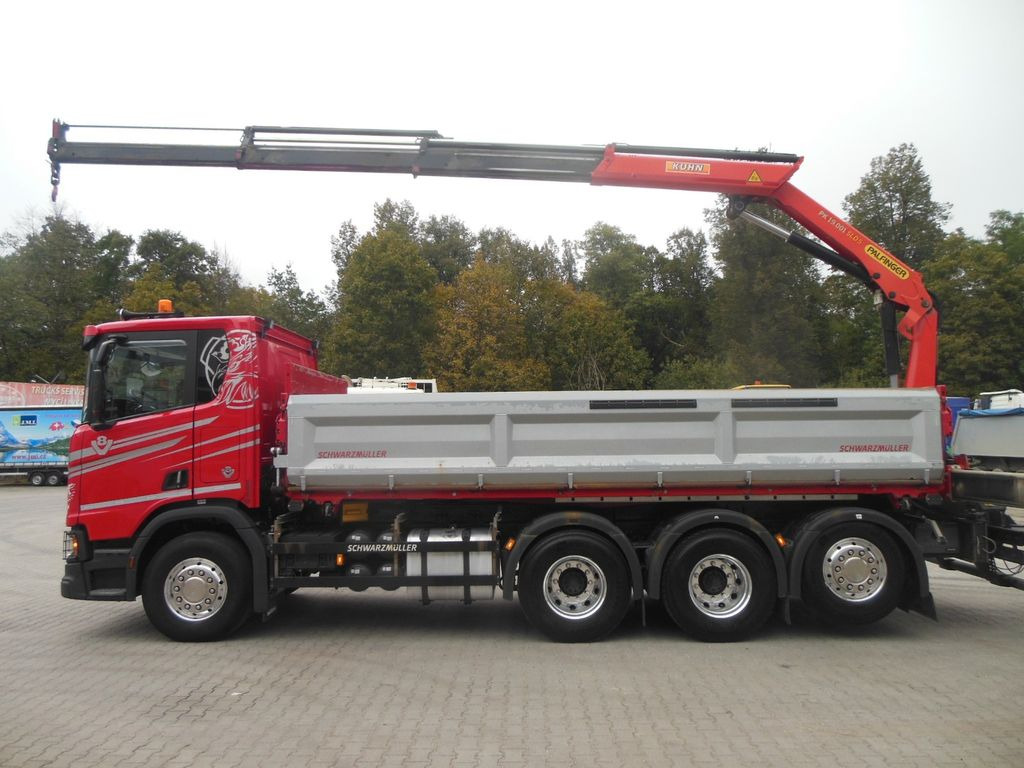 Tipper, Crane truck Scania R 580,8X4,KIPPER,BORDMATIC,PALFINGER PK 19.001: picture 16