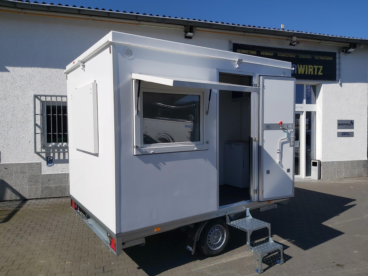 Mobiles Büro 310x220x220cm Tür + 3 Fenster + WC Raum (M) 1200kg - Vending trailer: picture 3 Mobiles Büro 310x220x220cm Tür + 3 Fenster + WC Raum (M) 1200kg - Vending trailer: picture 3