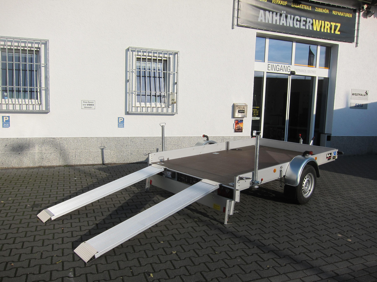 Smart Kleinwagen Transport Anhänger Koch Aluline 300x185x20cm 1500kg 100 km/H - Plant trailer: picture 2 Smart Kleinwagen Transport Anhänger Koch Aluline 300x185x20cm 1500kg 100 km/H - Plant trailer: picture 2