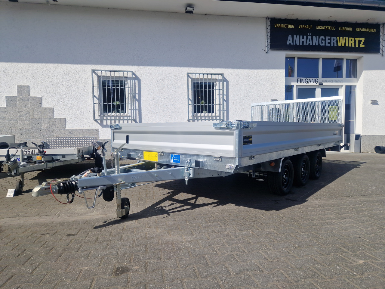 Tipper trailer Variant Maschinentransporter 3543 UX Maxi Load LED Tridem Parabelfederung 3500kg: picture 14 Tipper trailer Variant Maschinentransporter 3543 UX Maxi Load LED Tridem Parabelfederung 3500kg: picture 14