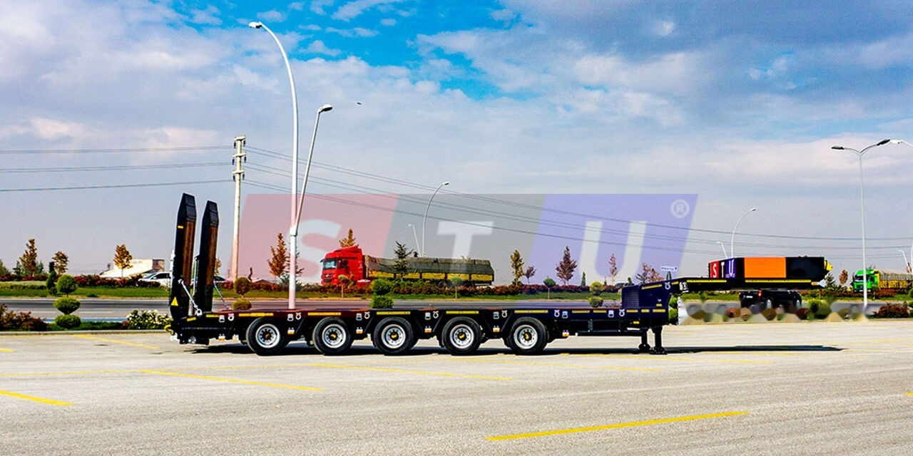 New Low loader semi-trailer STU 5 Axle Lowbed / Extendable: picture 17