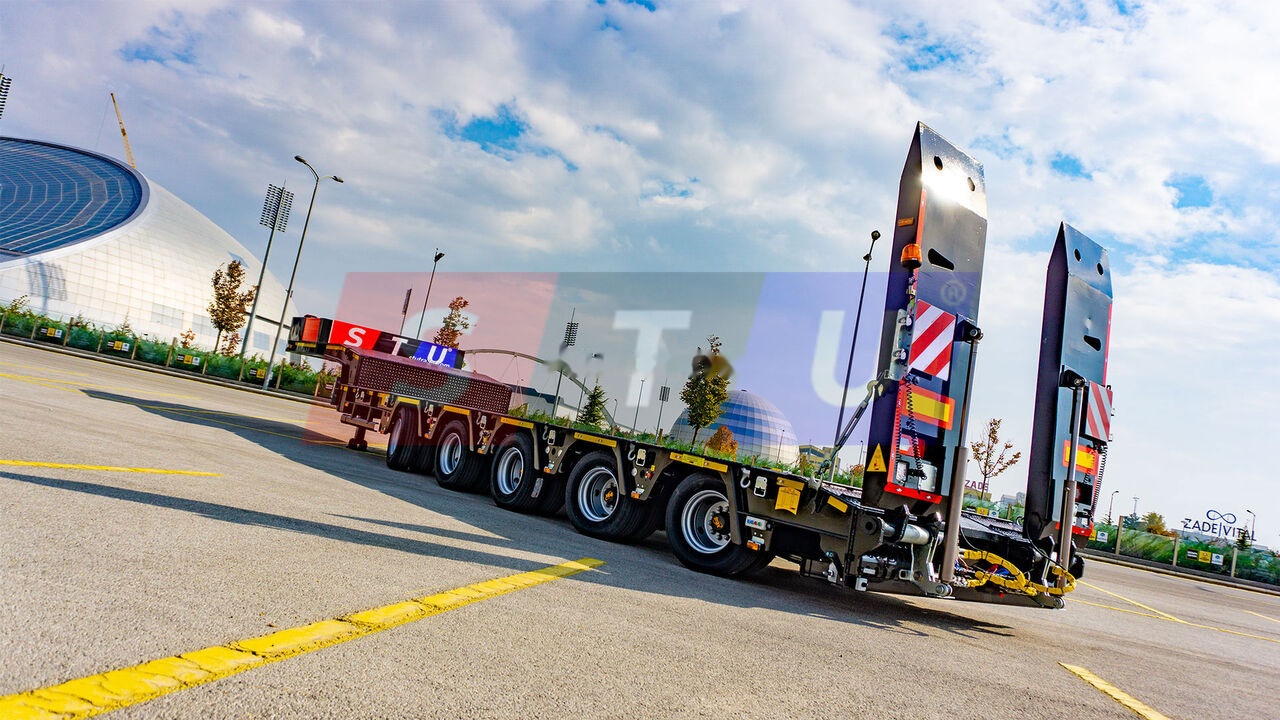 New Low loader semi-trailer STU 5 Axle Lowbed / Extendable: picture 13