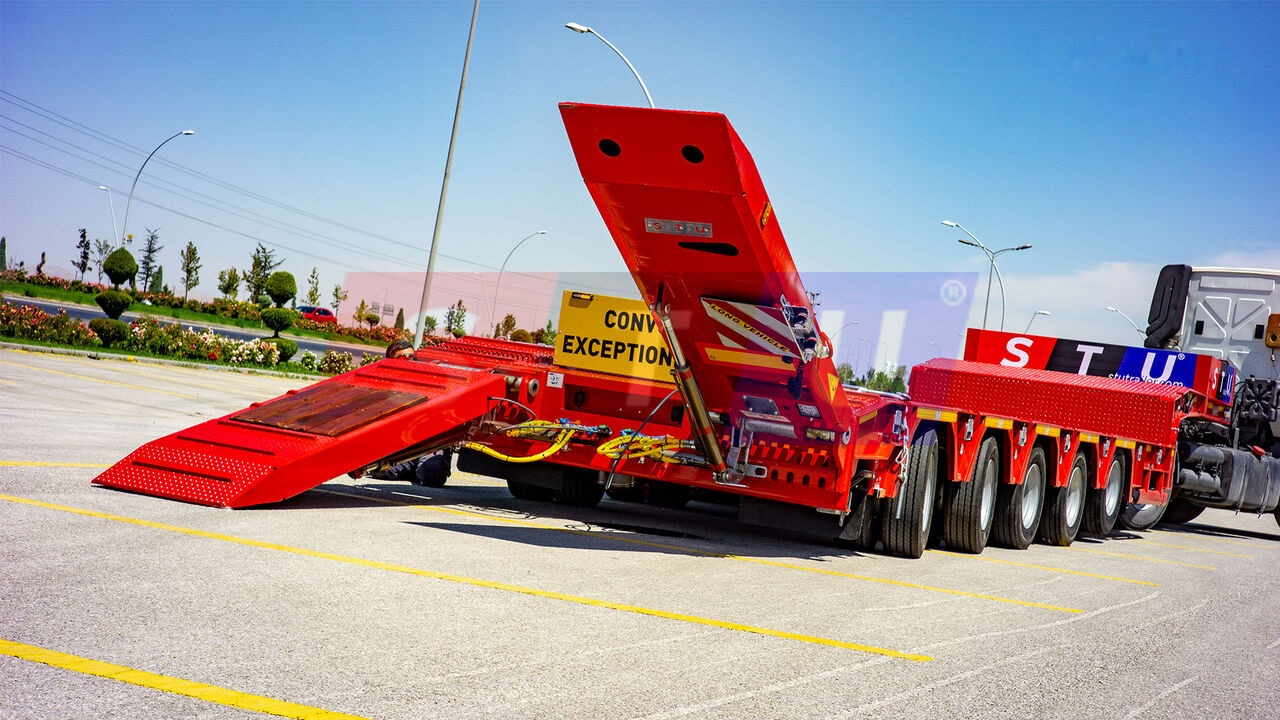 New Low loader semi-trailer STU 5 Axle Lowbed / Extendable: picture 8
