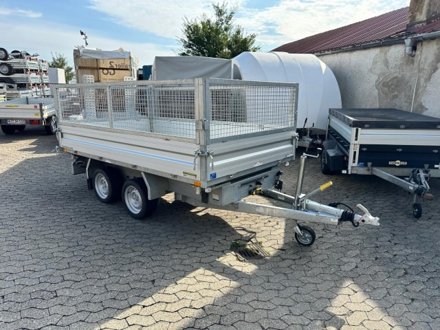 Humbaur 3-Seitenkipper HTK 3000.31 Alu, mit Laubgitteraufsatz, 3140 x 1750 x 350 mm, 3,0 to. - Tipper trailer: picture 1 Humbaur 3-Seitenkipper HTK 3000.31 Alu, mit Laubgitteraufsatz, 3140 x 1750 x 350 mm, 3,0 to. - Tipper trailer: picture 1