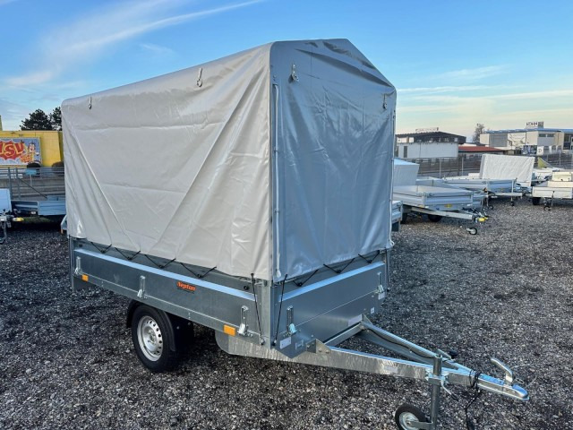 Neptun GN124, N7-263 KPS, 750 kg 2630 x 1450 x 400 mm, mit Hochplane 160 cm - Car trailer: picture 1 Neptun GN124, N7-263 KPS, 750 kg 2630 x 1450 x 400 mm, mit Hochplane 160 cm - Car trailer: picture 1