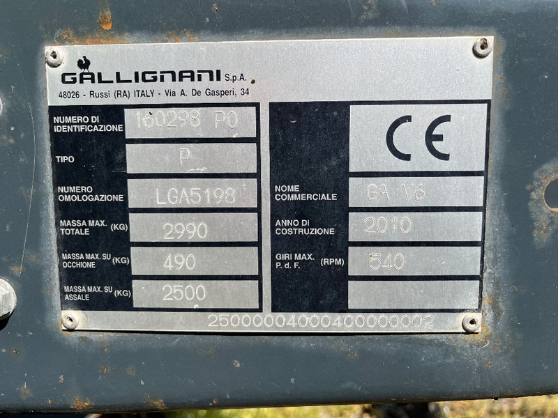 Round baler Gallignani GA V6: picture 8