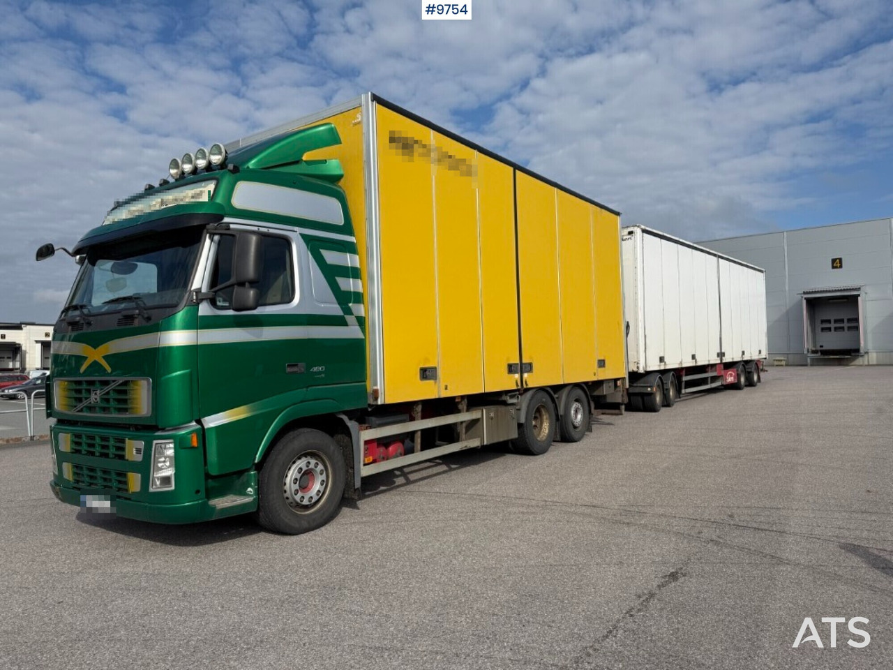 Box Truck Volvo FH 480 with 4-axle Ekeri trailer (VIDEO) - Box truck: picture 1 Box Truck Volvo FH 480 with 4-axle Ekeri trailer (VIDEO) - Box truck: picture 1