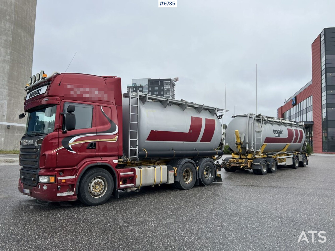 Bulk transport vehicle, Scania R730 with SITE AL-41-TPIK-4AK trailer - Tank truck: picture 1 Bulk transport vehicle, Scania R730 with SITE AL-41-TPIK-4AK trailer - Tank truck: picture 1