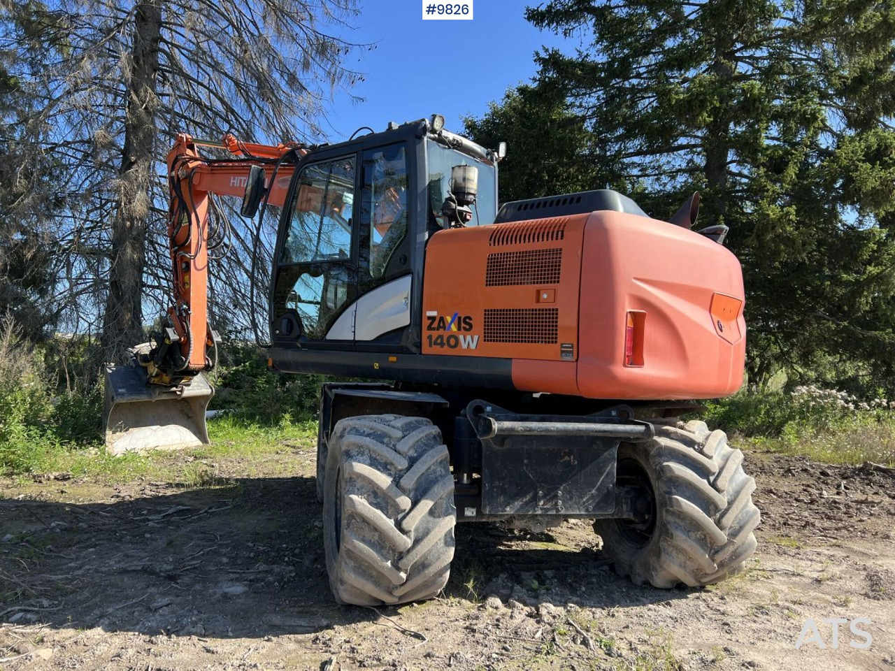 Hitachi ZX140 W-5B with rotor and planer bucket - Wheel excavator: picture 2 Hitachi ZX140 W-5B with rotor and planer bucket - Wheel excavator: picture 2
