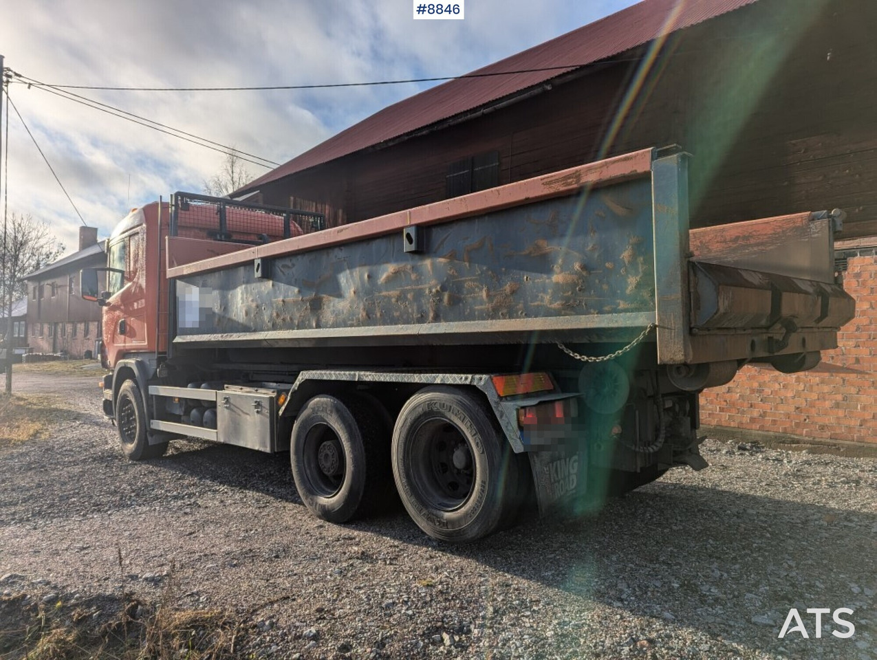 Hook Truck Scania R124BG 6x2 with gravel flatbed (SEE VIDEO) - Hook lift truck: picture 3 Hook Truck Scania R124BG 6x2 with gravel flatbed (SEE VIDEO) - Hook lift truck: picture 3