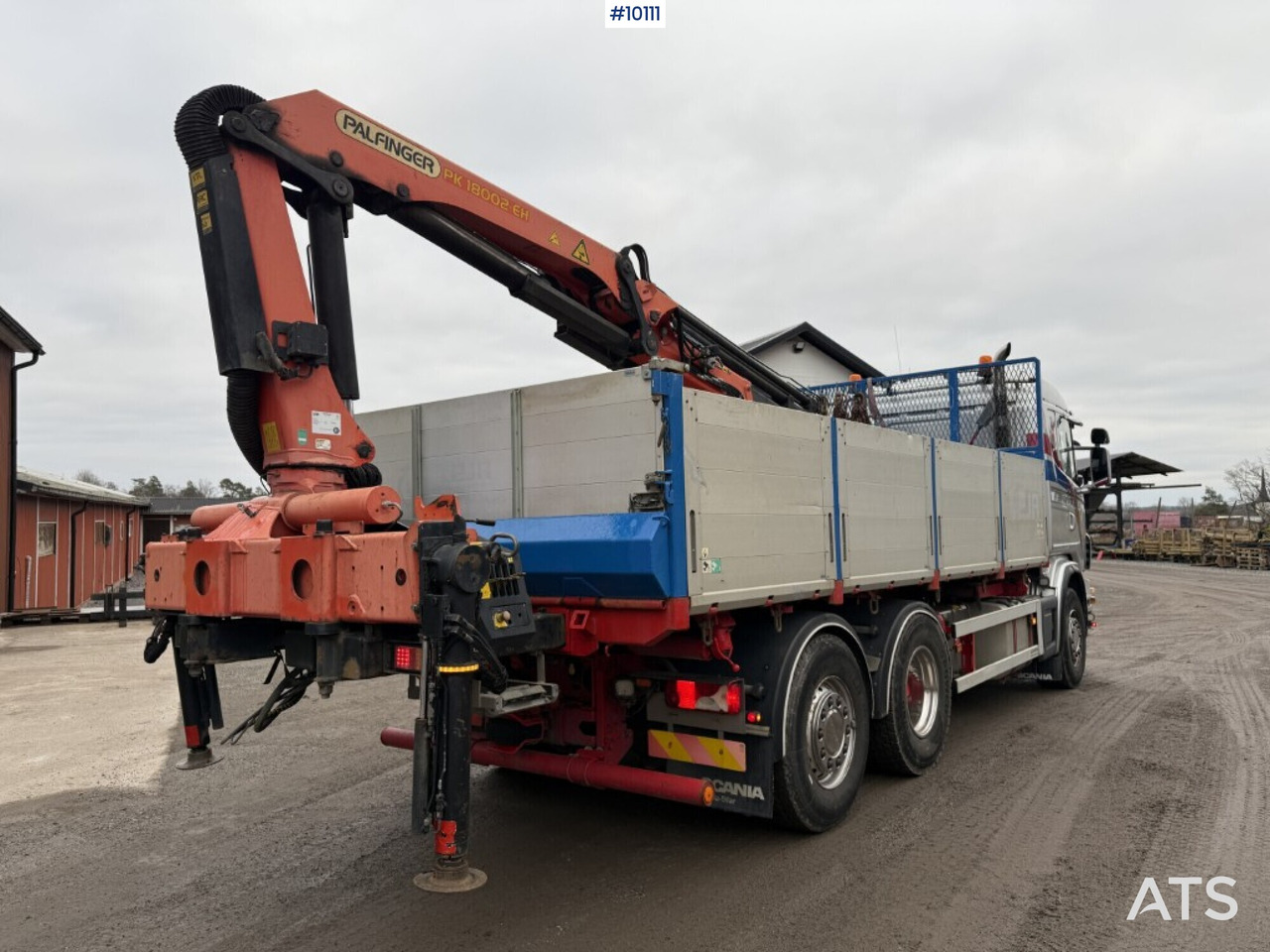 Tipper and crane truck Scania G400 with Palfinger PK 18002-EH rear-mounted crane - Dropside/ Flatbed truck, Crane truck: picture 4 Tipper and crane truck Scania G400 with Palfinger PK 18002-EH rear-mounted crane - Dropside/ Flatbed truck, Crane truck: picture 4