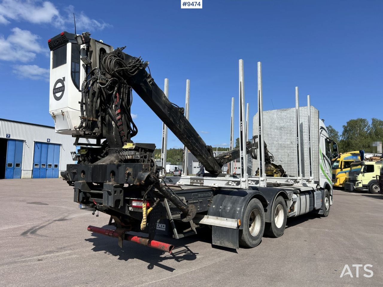 Timber truck Volvo FH13 Logging truck with Loglift 105S crane: picture 9