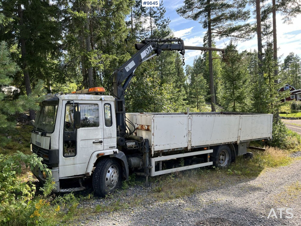 Volvo FL 614 4X2 Crane truck Repair object (VIDEO) - Dropside/ Flatbed truck, Crane truck: picture 3 Volvo FL 614 4X2 Crane truck Repair object (VIDEO) - Dropside/ Flatbed truck, Crane truck: picture 3