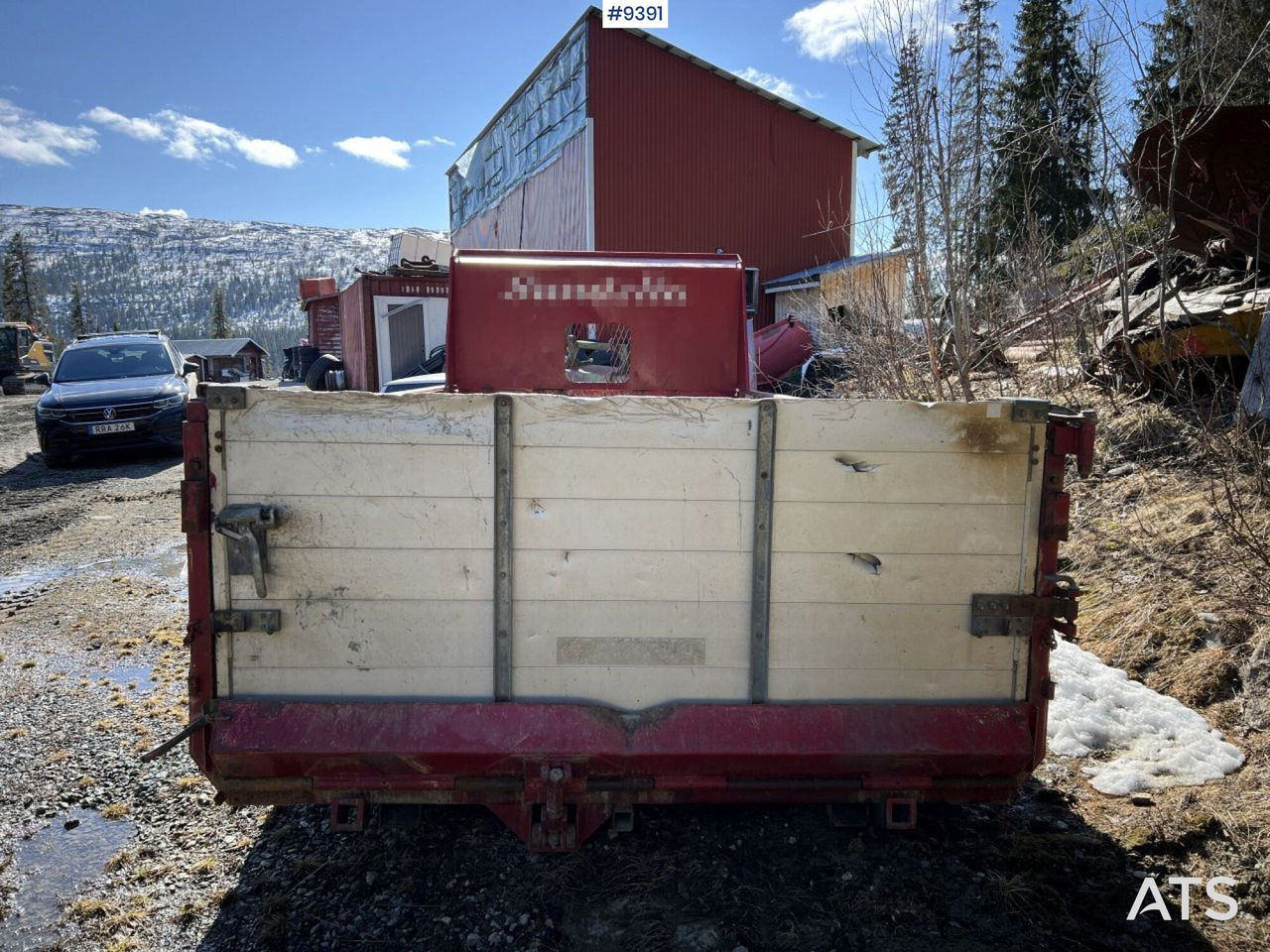 Flatbed body Zetterbergs EDK 6/5-54-10-D Flatbed with tipping piston: picture 6