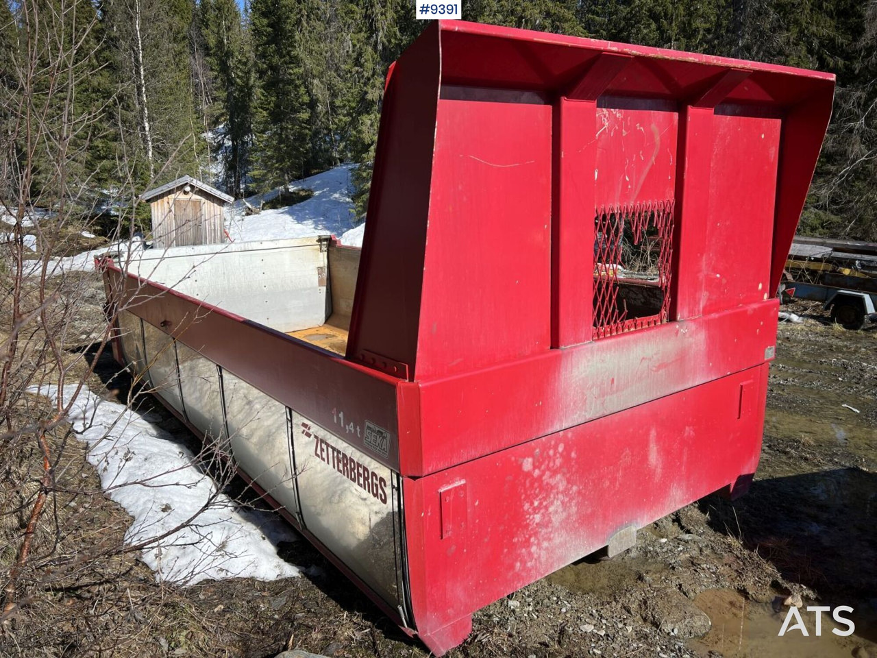Flatbed body Zetterbergs EDK 6/5-54-10-D Flatbed with tipping piston: picture 8