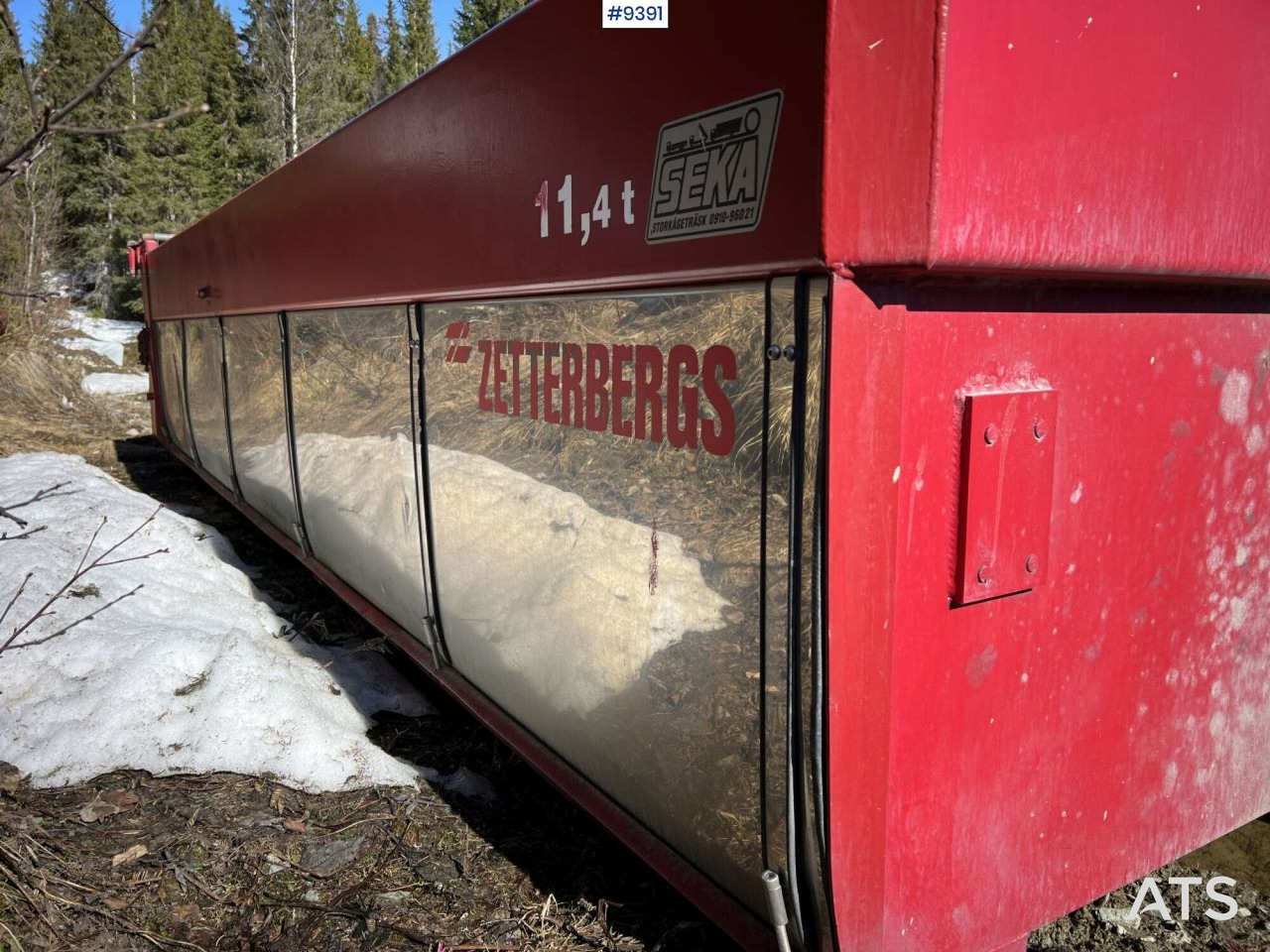 Flatbed body Zetterbergs EDK 6/5-54-10-D Flatbed with tipping piston: picture 9