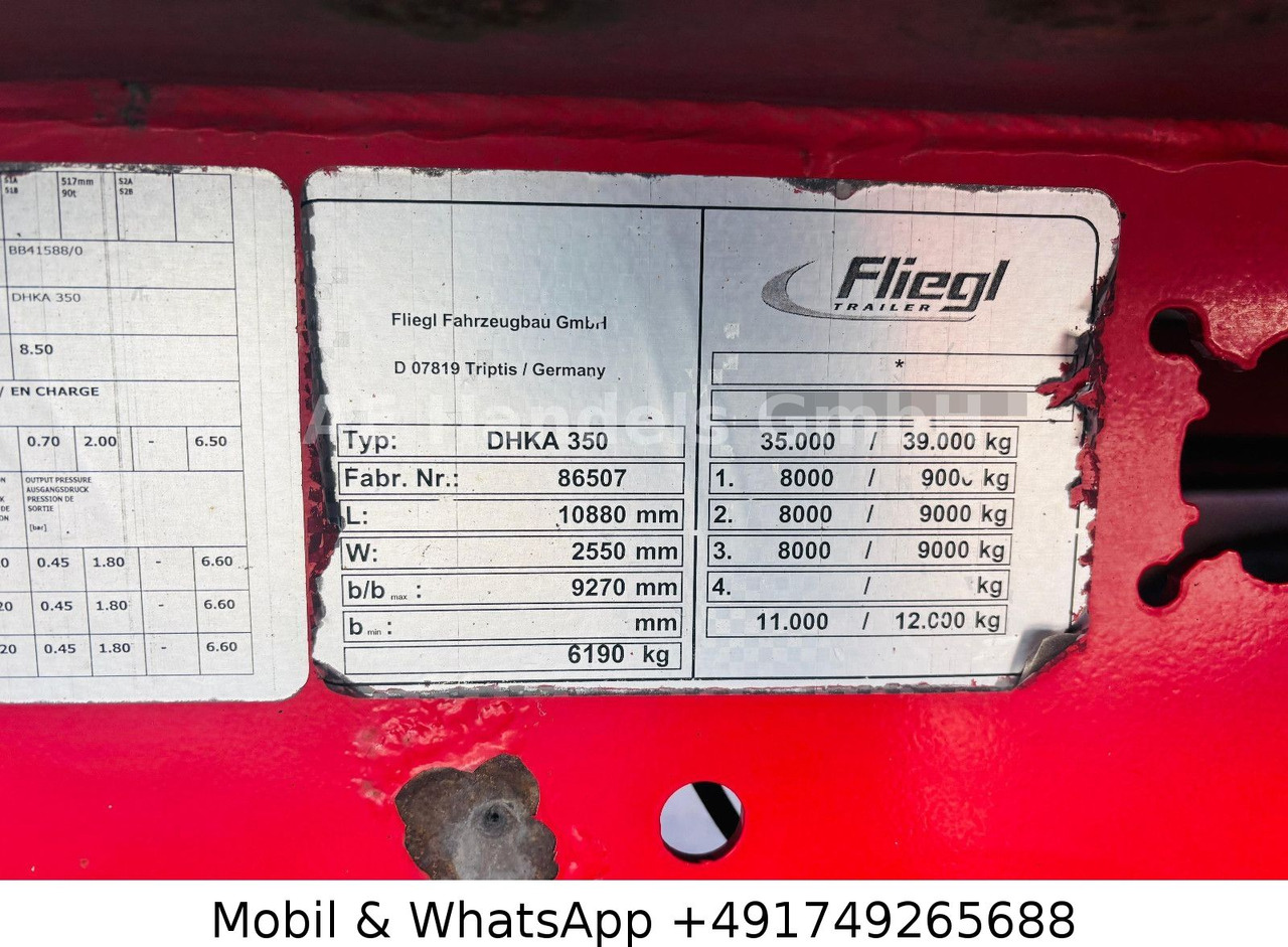 Tipper semi-trailer Fliegl DHKA 350 Alu *50m³/1.Lift/Kombi/2xSchieber: picture 13
