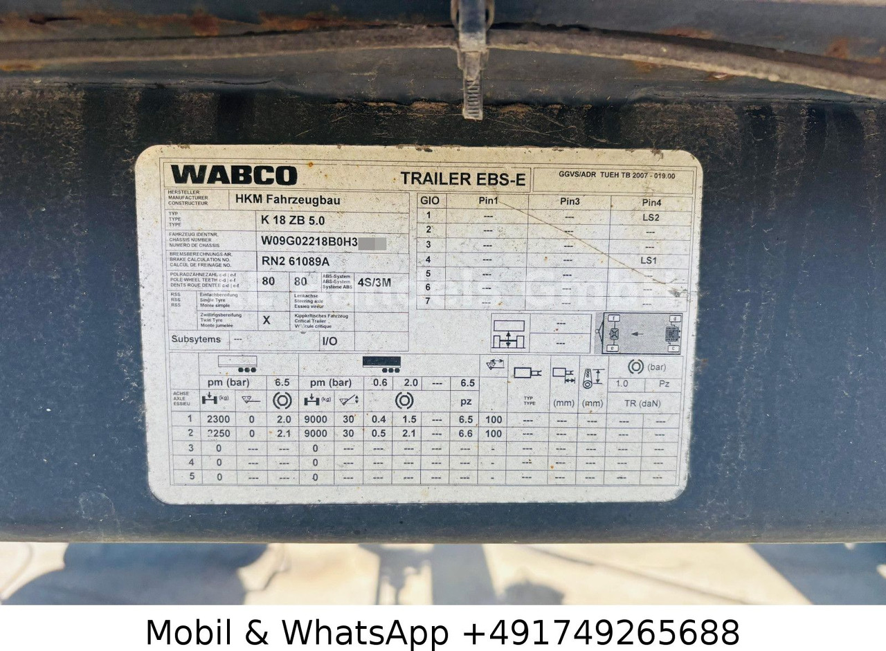 Roll-off/ Skip trailer HKM K18 ZB 5,0 Combo Absetz-Abroll Drehschemel: picture 11 Roll-off/ Skip trailer HKM K18 ZB 5,0 Combo Absetz-Abroll Drehschemel: picture 11