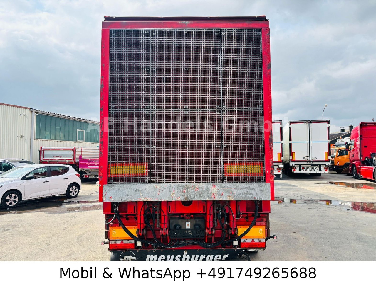 Meusburger MPG-2*1.+2.Lenk+Funk/Hydr.Tisch/Verb.Schilder-3m - Low loader semi-trailer: picture 4 Meusburger MPG-2*1.+2.Lenk+Funk/Hydr.Tisch/Verb.Schilder-3m - Low loader semi-trailer: picture 4