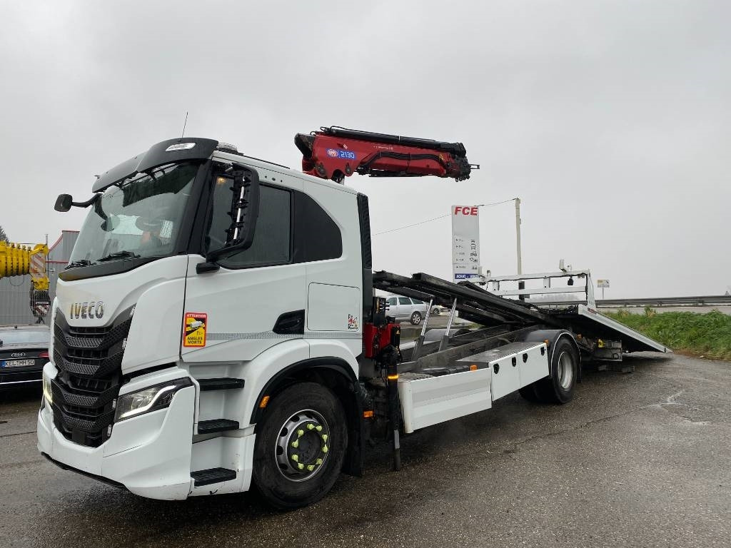 Tow truck Iveco S WAY480 /FIAULT PF60 +GRUE HMF endommagée: picture 34