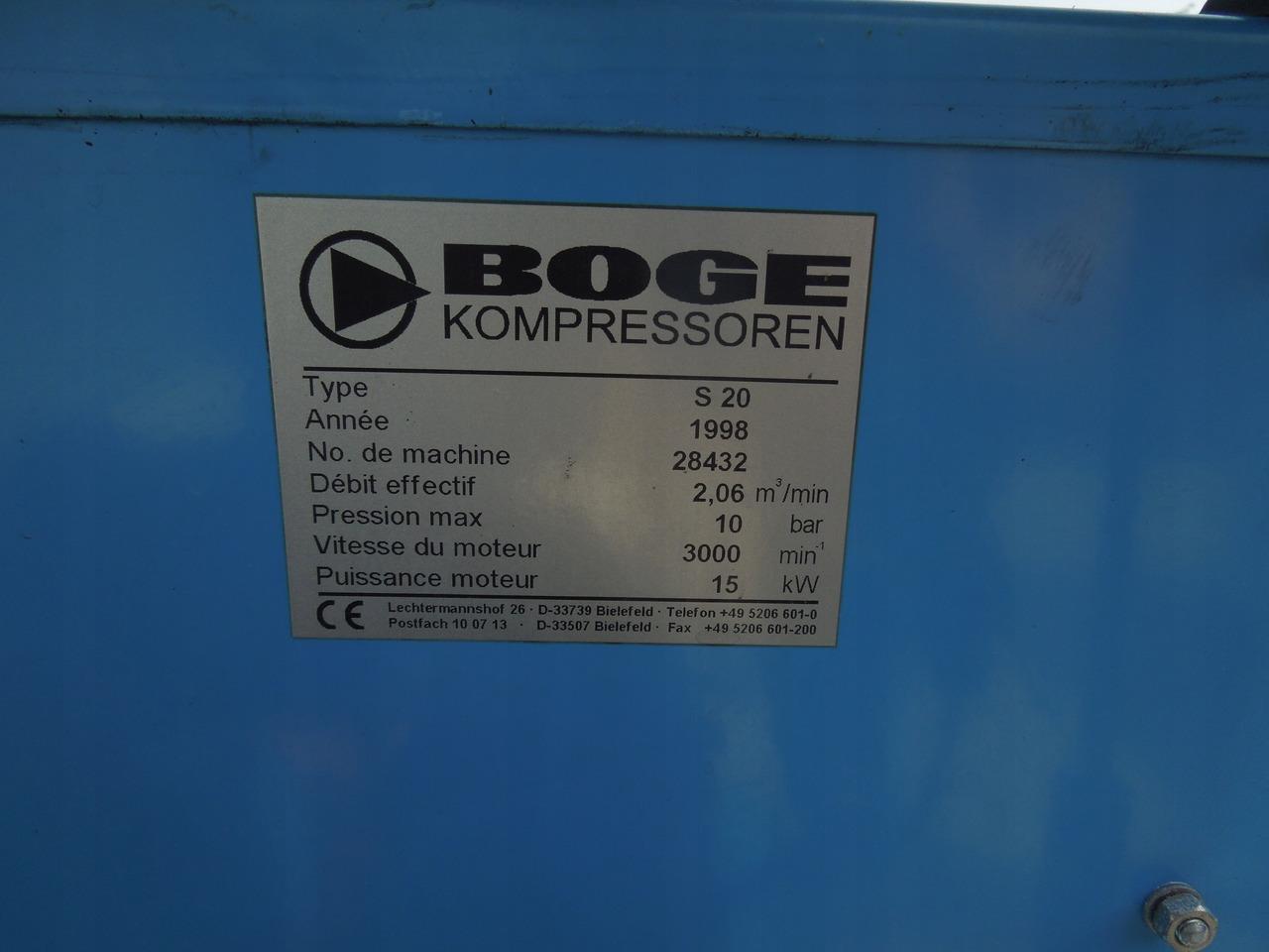 BOGE S20 - Air compressor: picture 4 BOGE S20 - Air compressor: picture 4