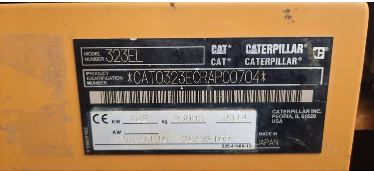 Crawler excavator CAT 323EL: picture 6 Crawler excavator CAT 323EL: picture 6