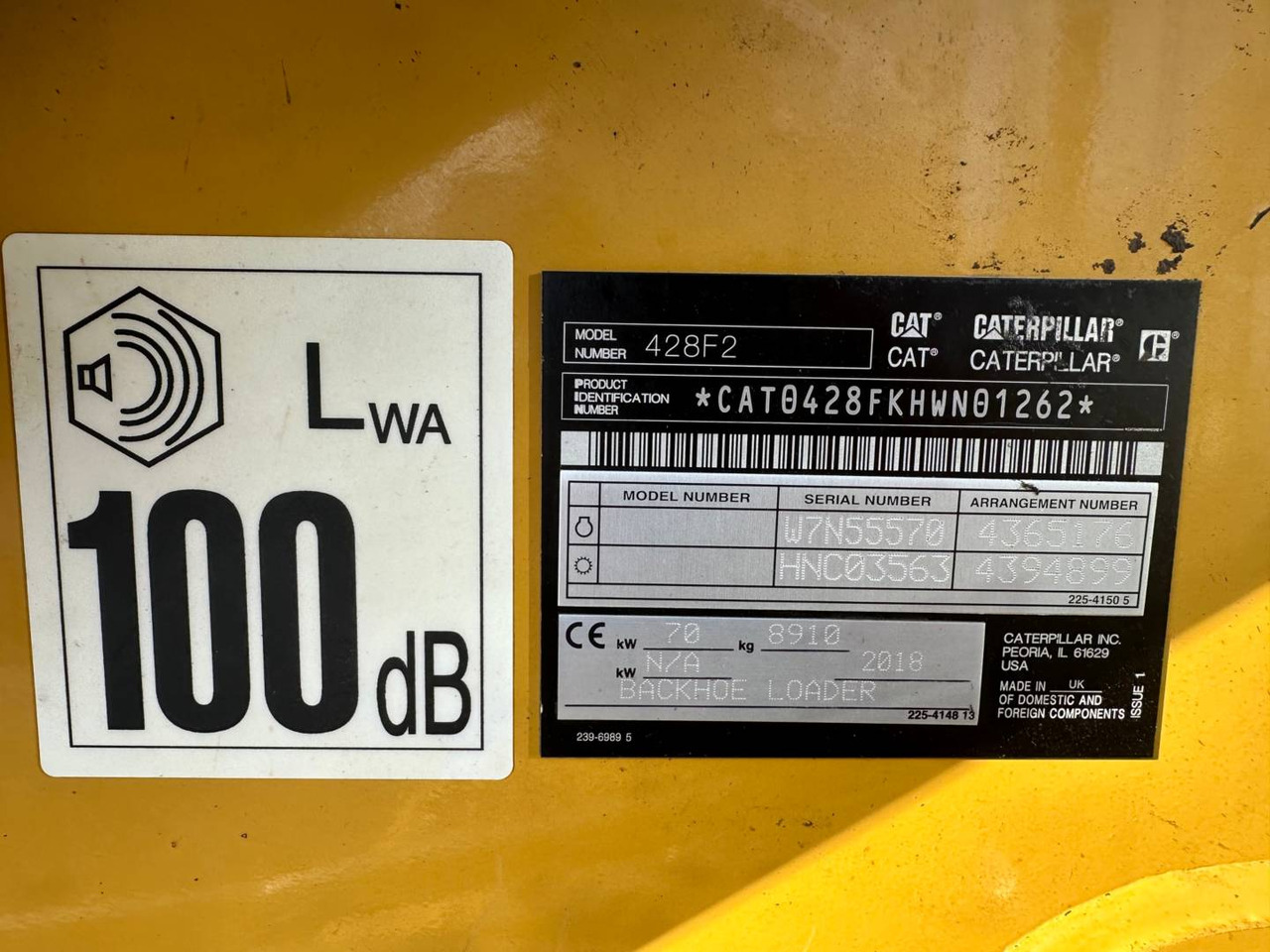 Backhoe loader CAT 428F2: picture 6