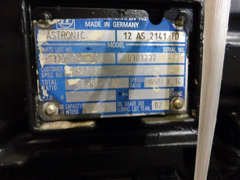 ZF 12AS2141TD+IT DAF - Gearbox for Truck: picture 5 ZF 12AS2141TD+IT DAF - Gearbox for Truck: picture 5