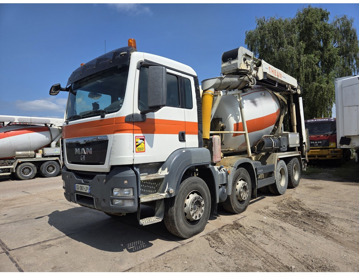 Concrete mixer truck MAN TGS 35.400 8X4 Concrete Mixer Stetter Steelsuspension: picture 1