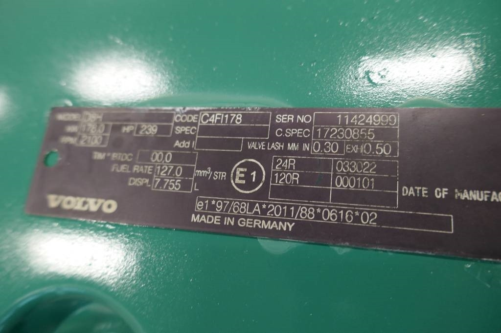 Volvo D8H nyrenoverad - Engine for Construction machinery: picture 3 Volvo D8H nyrenoverad - Engine for Construction machinery: picture 3