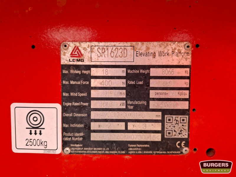 LGMG SR1623D (SR5390D) - Scissor lift: picture 5 LGMG SR1623D (SR5390D) - Scissor lift: picture 5