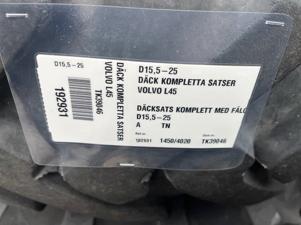 Alliance 15,5-25 till Volvo L45 , L40  - Tire for Construction machinery: picture 2 Alliance 15,5-25 till Volvo L45 , L40  - Tire for Construction machinery: picture 2