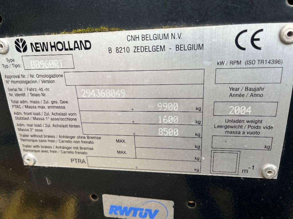 New Holland BB 960 A Dismantled: only spare parts - Square baler: picture 2 New Holland BB 960 A Dismantled: only spare parts - Square baler: picture 2