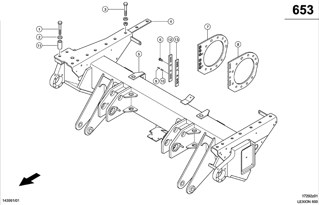 Claas Lexion 600 OŚ NAPĘDZANA 0007642303 (Oś napędowa do mts) - Axle and parts for Combine harvester: picture 1 Claas Lexion 600 OŚ NAPĘDZANA 0007642303 (Oś napędowa do mts) - Axle and parts for Combine harvester: picture 1