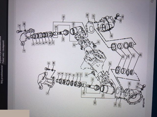 John Deere 2320 - Most Przedni - Front axle for Agricultural machinery: picture 4 John Deere 2320 - Most Przedni - Front axle for Agricultural machinery: picture 4