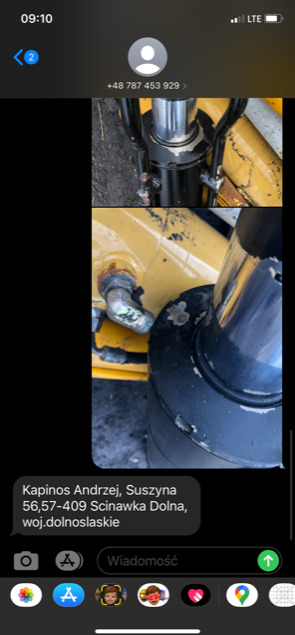 Hydraulic cylinder for Agricultural machinery Matbro ts 280 ts 290 siłownik wychyłu łyźki: picture 8
