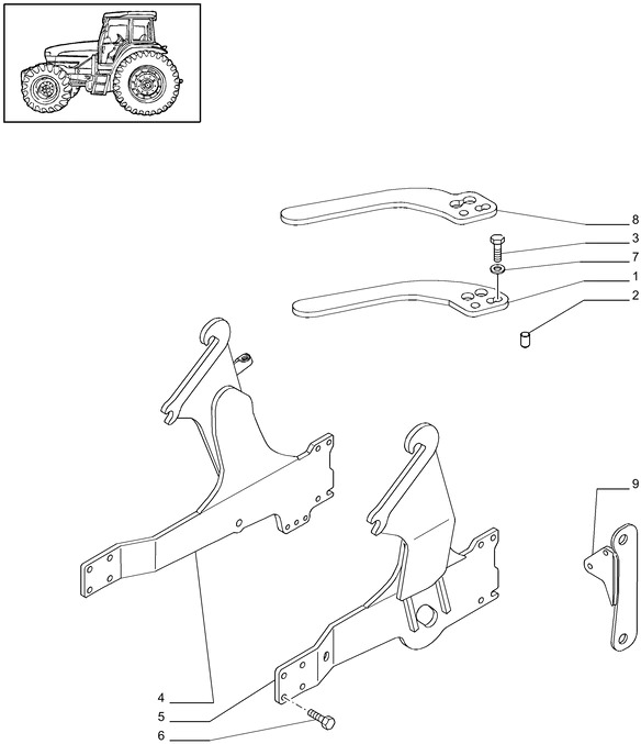 New Holland T6010 Rama 84473364 - Frame/ Chassis for Farm tractor: picture 1 New Holland T6010 Rama 84473364 - Frame/ Chassis for Farm tractor: picture 1