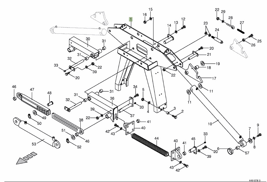 Krone Big M II - wspornik centralny 002317011 - Spare parts for Agricultural machinery: picture 1 Krone Big M II - wspornik centralny 002317011 - Spare parts for Agricultural machinery: picture 1