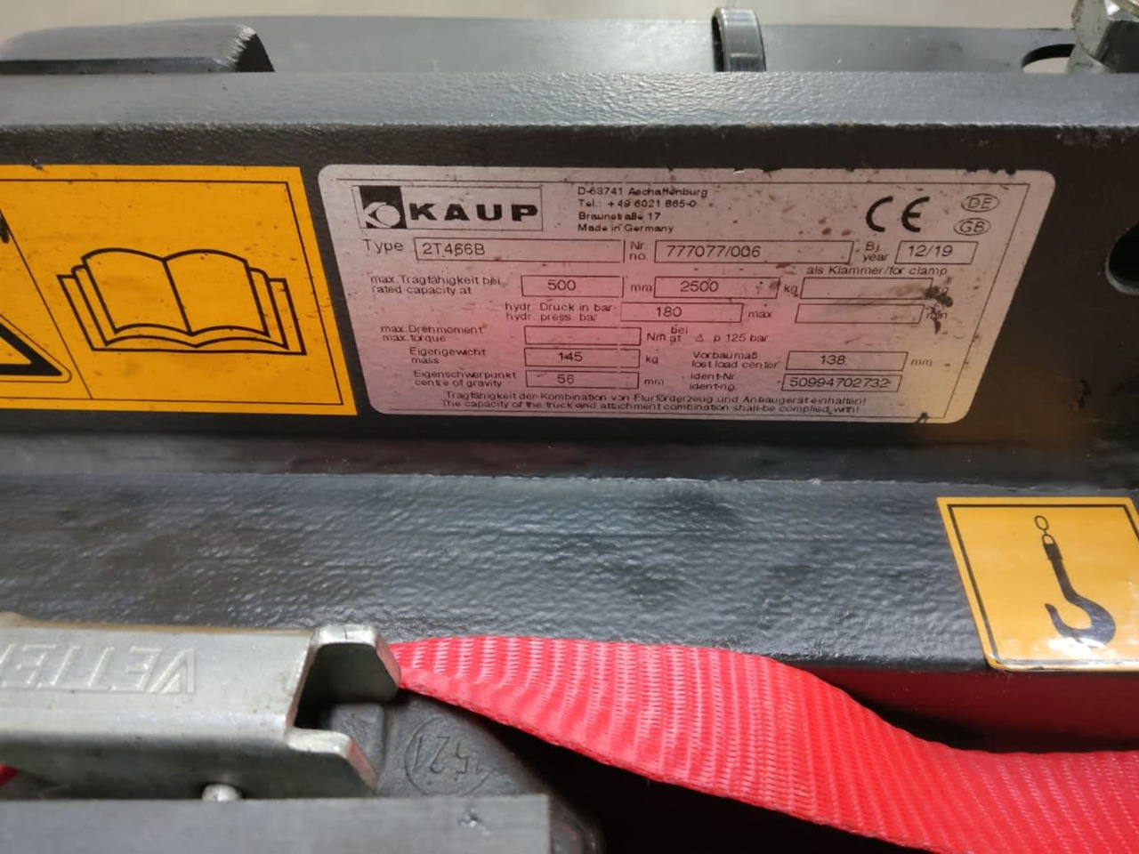 Kaup 2T466B - Attachment for Material handling equipment: picture 2 Kaup 2T466B - Attachment for Material handling equipment: picture 2