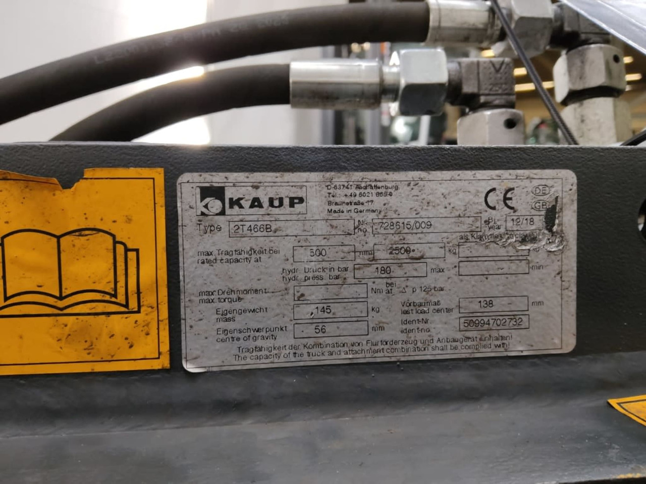 Kaup 2T466B - Attachment for Material handling equipment: picture 2 Kaup 2T466B - Attachment for Material handling equipment: picture 2
