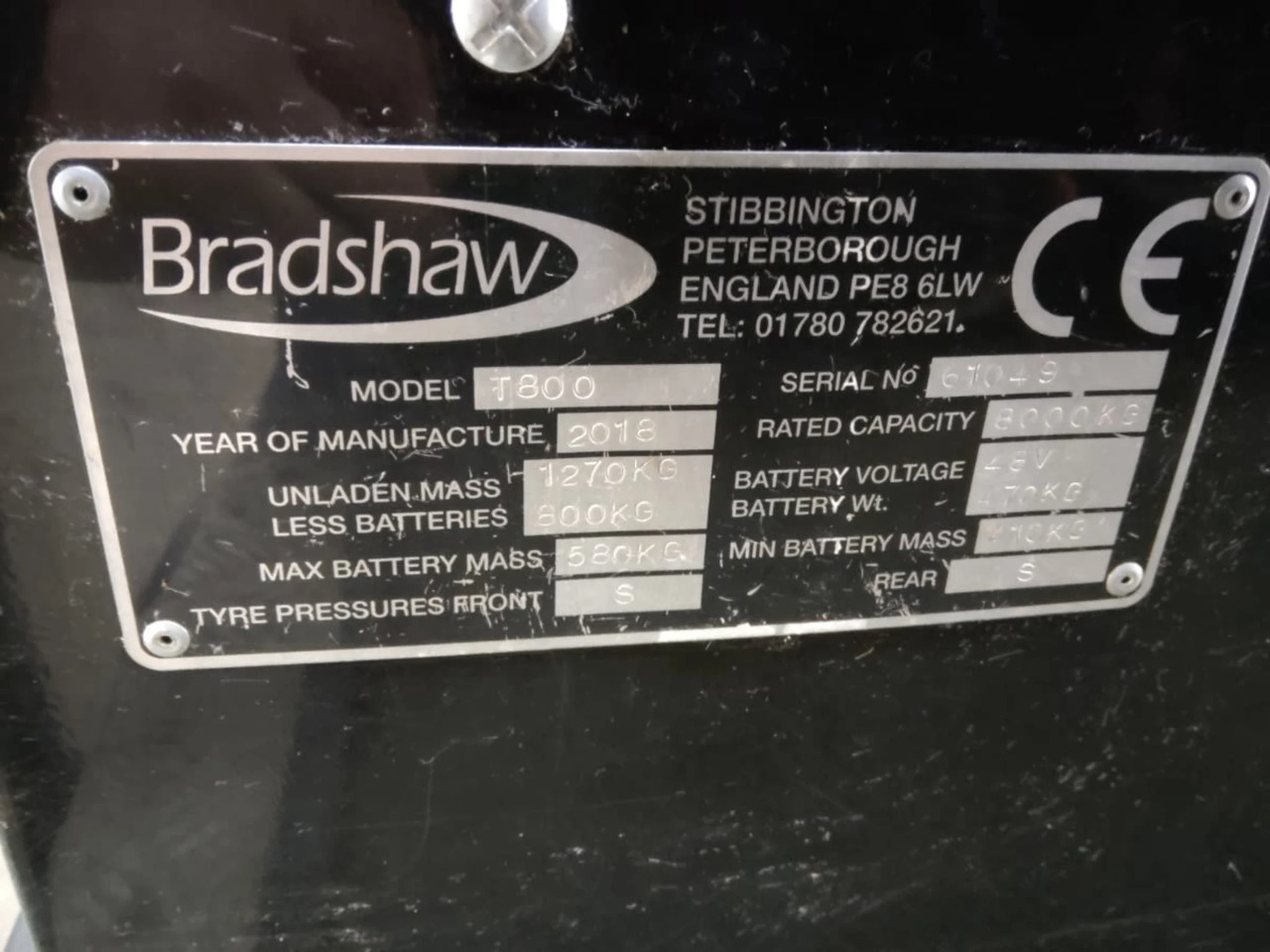 Bradshaw T800 - Tow tractor: picture 2 Bradshaw T800 - Tow tractor: picture 2