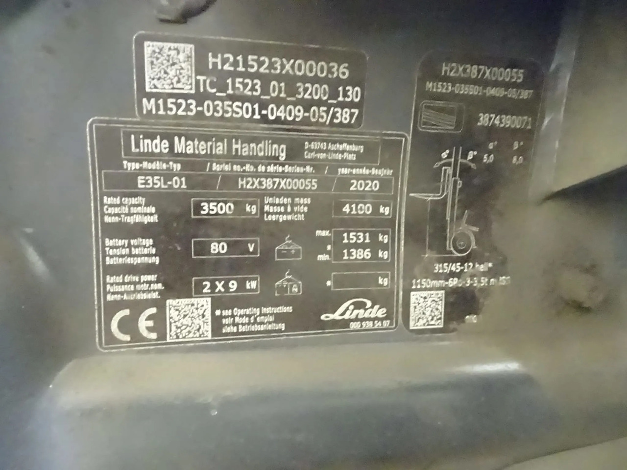 Linde E35L-01 - Electric forklift: picture 4 Linde E35L-01 - Electric forklift: picture 4