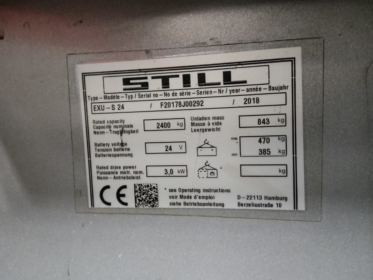 STILL EXU-S24/TK/2400 mm - Pallet truck: picture 2 STILL EXU-S24/TK/2400 mm - Pallet truck: picture 2