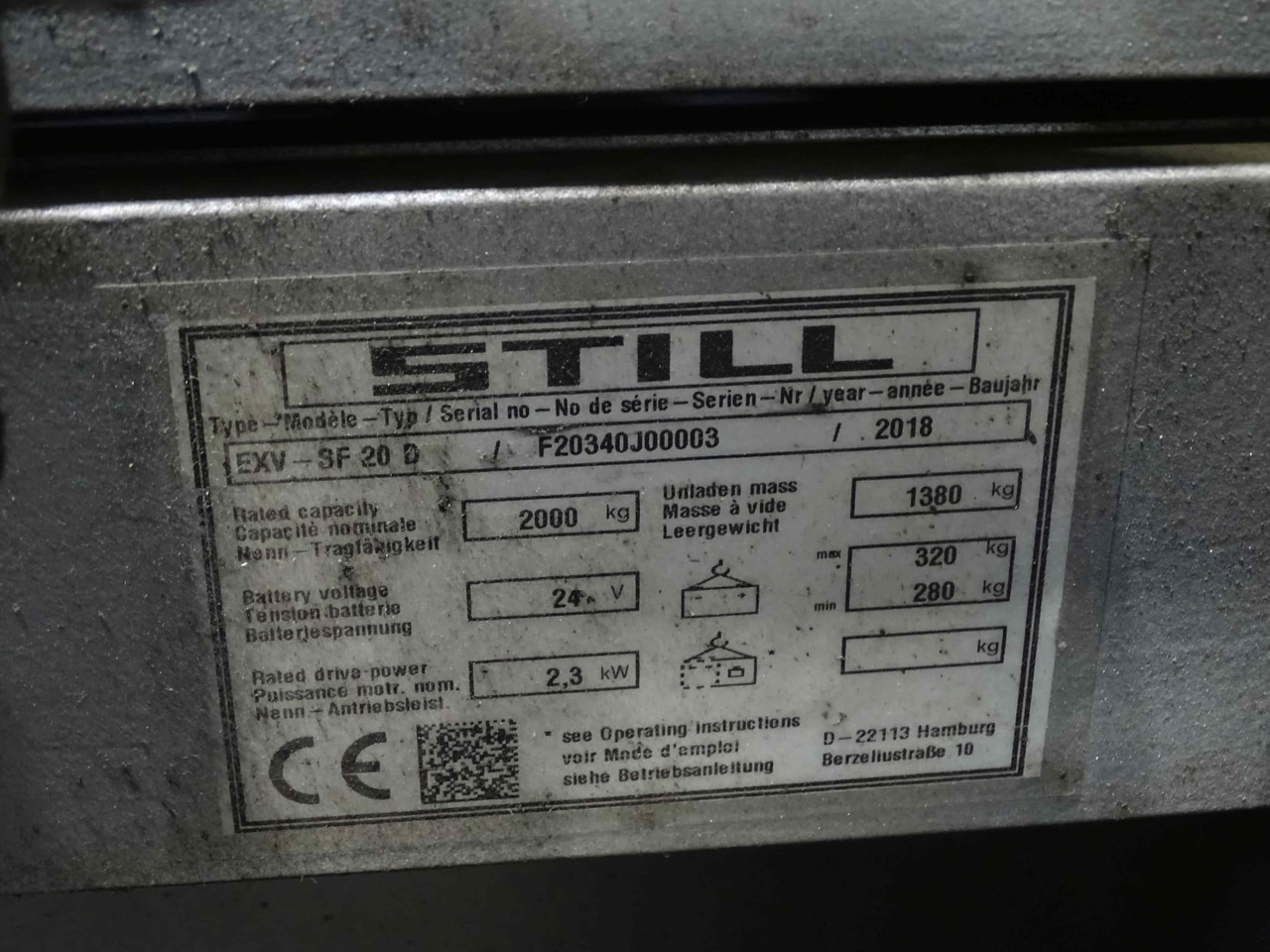 STILL EXV-SF20D - Stacker: picture 2 STILL EXV-SF20D - Stacker: picture 2