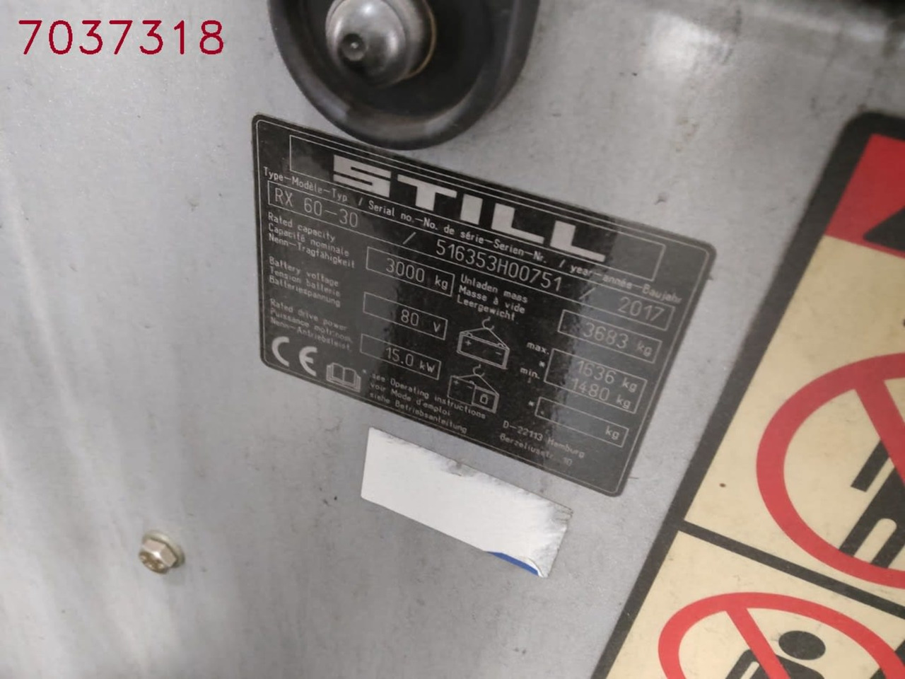 STILL RX60-30 - Electric forklift: picture 3 STILL RX60-30 - Electric forklift: picture 3