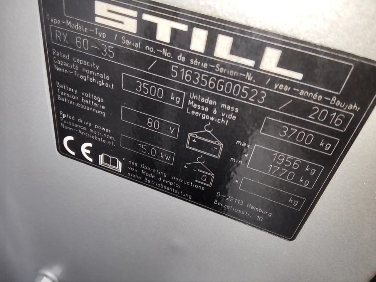 STILL RX60-35 - Electric forklift: picture 2 STILL RX60-35 - Electric forklift: picture 2
