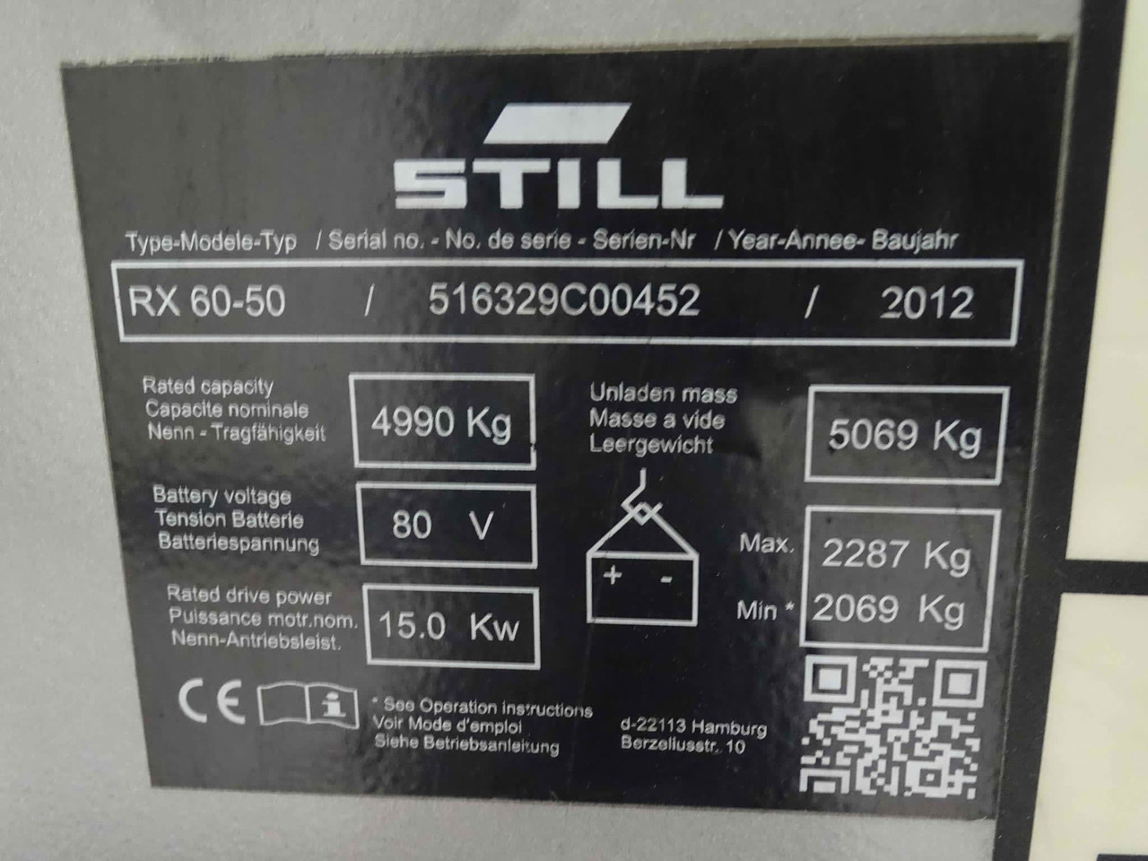 STILL RX60-50 - Electric forklift: picture 2 STILL RX60-50 - Electric forklift: picture 2