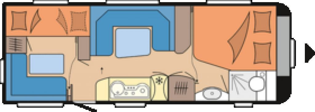 Hobby DE LUXE EDITION 650 KMFe Vorzelt, City, 2200kg - Caravan: picture 2 Hobby DE LUXE EDITION 650 KMFe Vorzelt, City, 2200kg - Caravan: picture 2