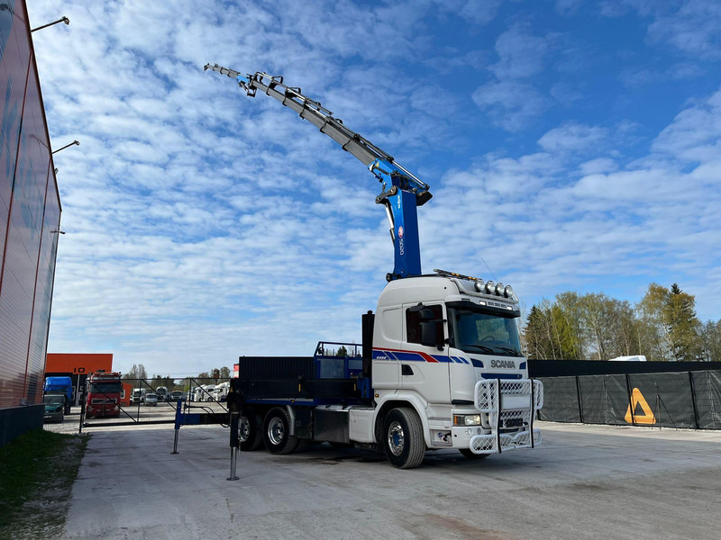 Dropside/ Flatbed truck, Crane truck Scania G 490 6x2 HMF 5020 K6 + JIB / RETARDER: picture 9